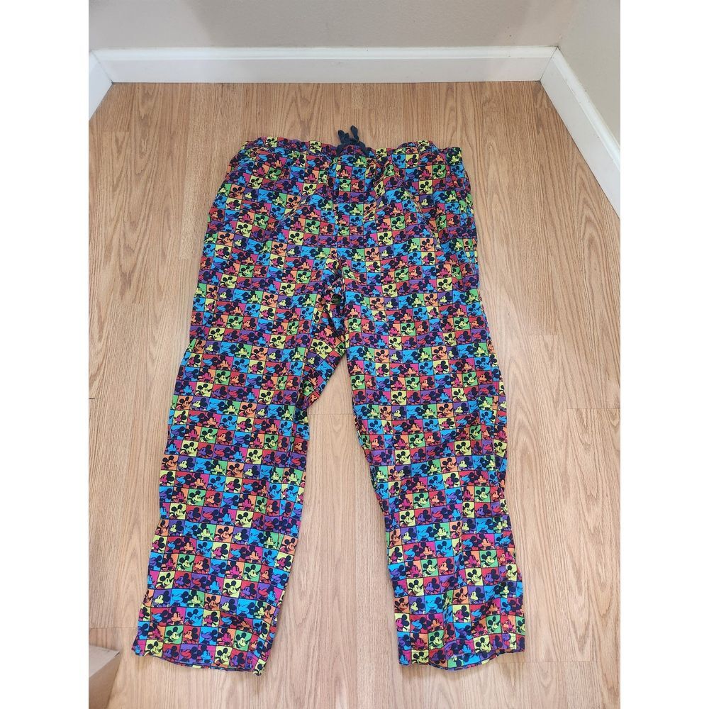 Disney Parks Unisex Multi Color Mickey Mouse Pajama Pants Size XXL - Picture 3 of 5